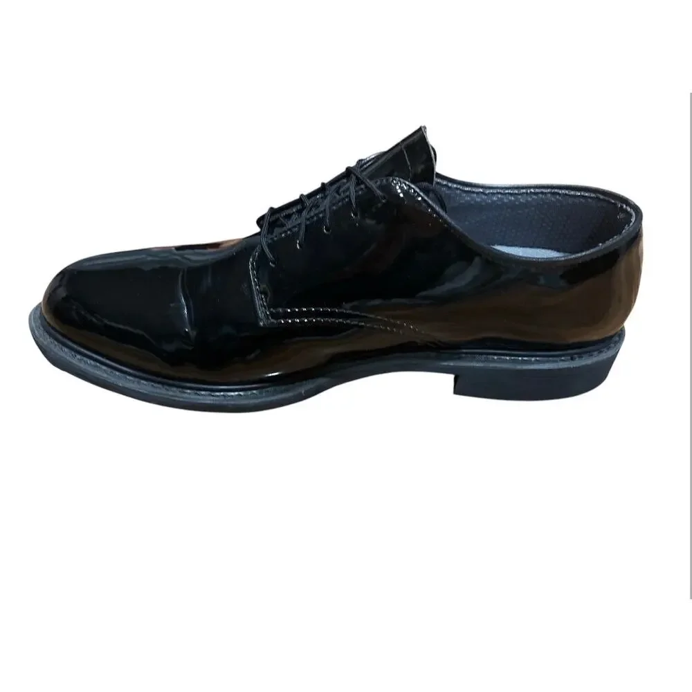 Capps Airlite men’s 12.5D uniform footwear. Black patent leather, regulation